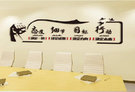 罗山企业文化墙主要展示什么？