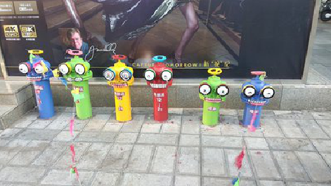 罗山商业区彩绘