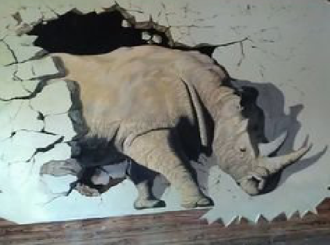 罗山在墙绘中，如何绘制3D效果？