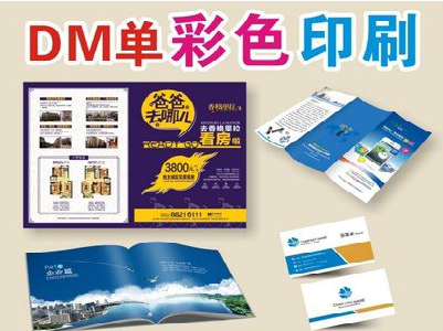 罗山单页印刷，色彩搭配简单。