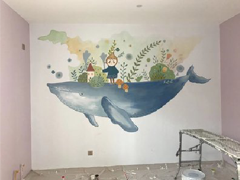 罗山手绘墙的特点及优势。